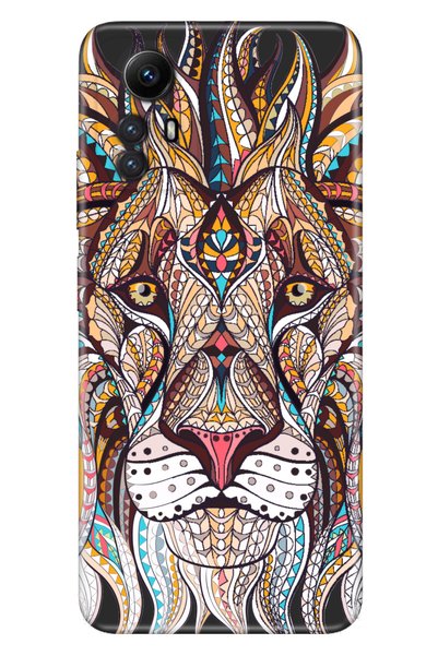 Cekuonline حافظة Xiaomi Redmi Note 12S متوافقة مع غطاء صورة الأسد ماندالا من ...