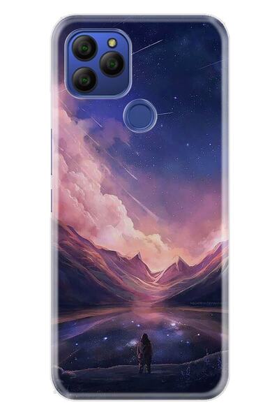 General Mobile جراب Gm 21 بغطاء سيليكون مقطوع بالليزر بسمك 0.4 مم، Mars Life