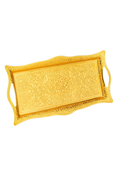 Sena Otantik Mini Dikdörtgen 2 Kişilik Metal Tepsi (027-2-M)