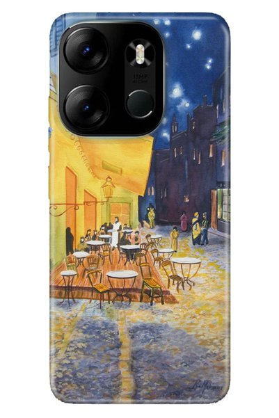 TECNO Spark Go 2023 Case with Camera Protection Silicone Patterned Picture Uv...