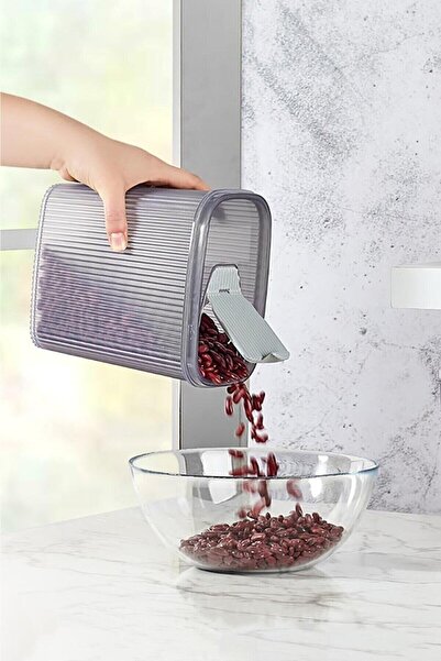 Bonjour Practical Lid Food Pulses Storage Container 5 Pieces 4000 Ml