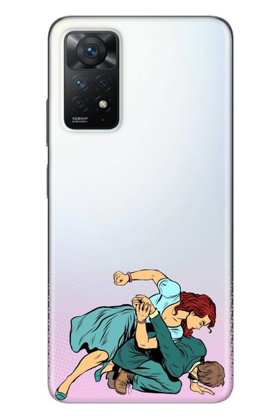 Cekuonline Xiaomi Redmi Note 11 Pro 5G متوافق مع 0.4 مم من السيليكون المقطوع ...