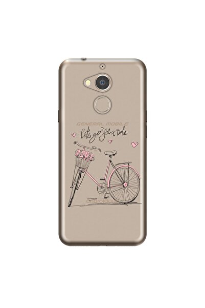 General Mobile Gm 8Uyumlu  Kılıf 0.4mm Lazer Kesim Silikon Kapak Bike Like