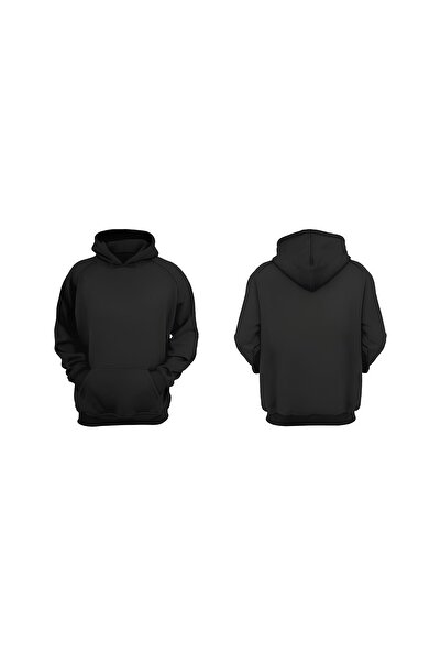 BBS سويت شيرت أسود سميك بثلاثة خيوط