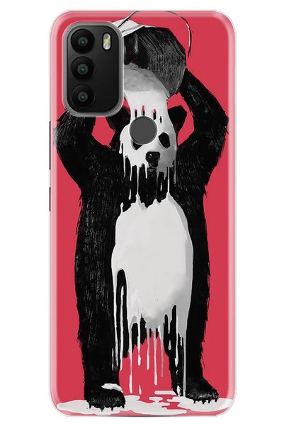 General Mobile Gm 21 Plus Case 0.4mm Laser Cut Silicone Cover Panda Kingo