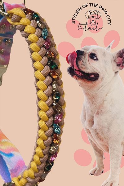 TheTailor Paracord Collar with Stones