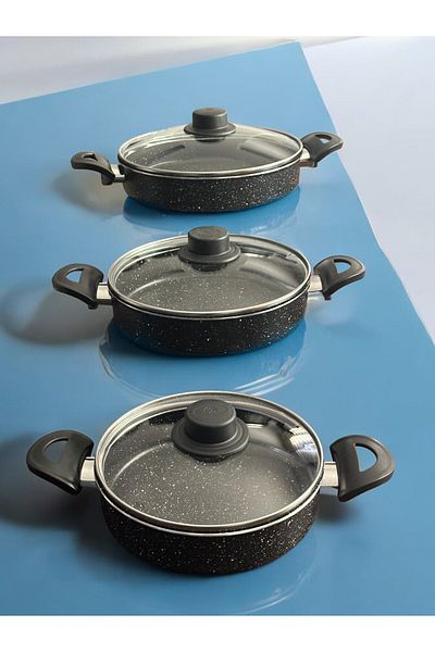 PARS LUXURY 6 Piece Granite Pan Set