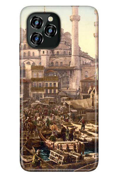 oukitel C21 Pro Case Silicone Patterned Illustrated Uv Cover Istanbul