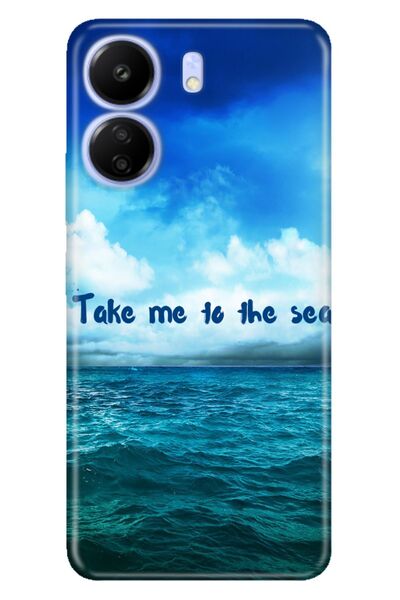 POCO حافظة Xiaomi C65 - Redmi 13c مصنوعة من السيليكون المطبوع عليه صورة Take Me