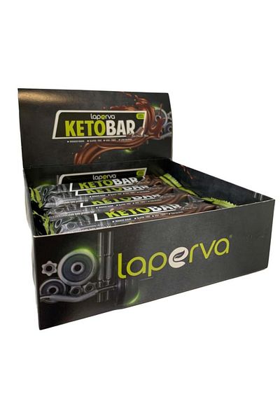 Laperva Keto Bar, Dark Chocolate, Box of 20 Bars