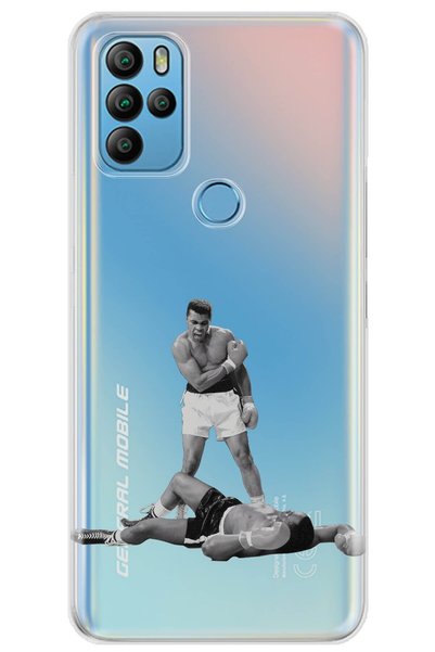 General Mobile Gm 21 Pro Case 0.4mm Laser Cut Silicone Cover Muhammad Ali