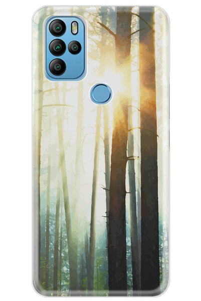 General Mobile Gm 21 Pro Compatible Case 0.4mm Laser Cut Silicone Cover Daylight