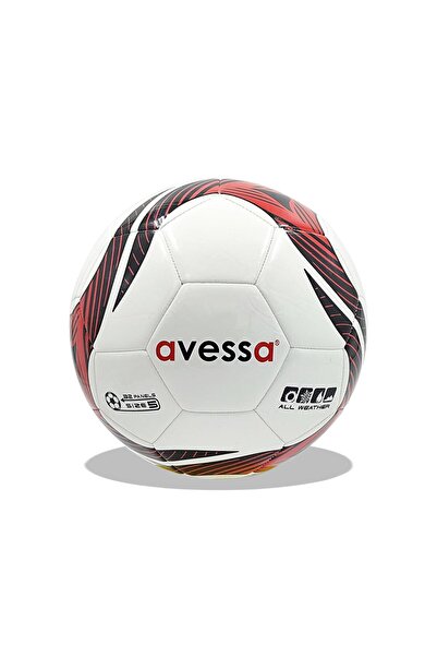 AVESSA كرة قدم هجينة باللونين الأسود والأحمر Htf3000