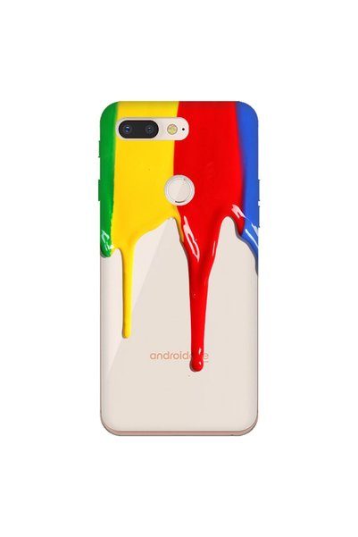 General Mobile Gm 9 Pro Case 0.4mm Laser Cut Silicone Cover Flowing Paint