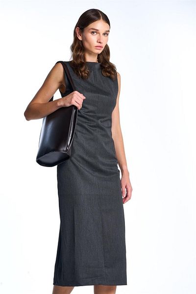 SHERIN Φόρεμα Anthracite Midi Μήκος