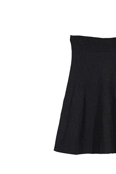 SHERIN Антрацитова трикотажна спідниця-кльош - стильний та зручний дизайн