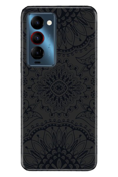 TECNO Camon 18 Uyumlu Premier Kılıf Silikon Moderna Desenli Mandala1