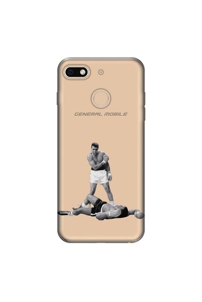 General Mobile Gm 8 Go Case 0.4 mm Laser Cut Silicone Cover Muhammad Ali