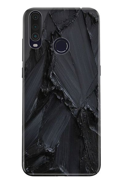 General Mobile حافظة Gm 20 Pro بغطاء سيليكون مقطوع بالليزر 0.4 ملم باللون الأسود