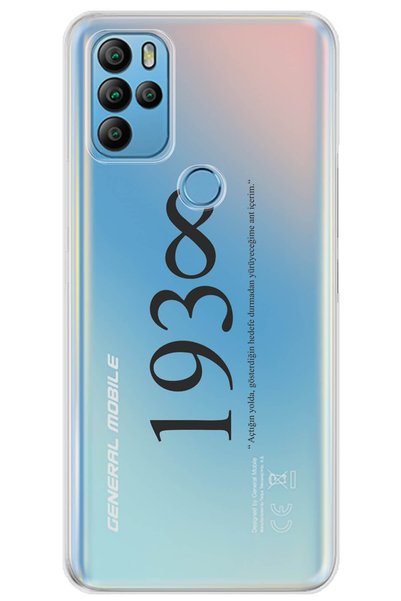 General Mobile Gm 21 Pro Case 0.4mm Laser Cut Silicone Cover 1938 Atatürk Com...