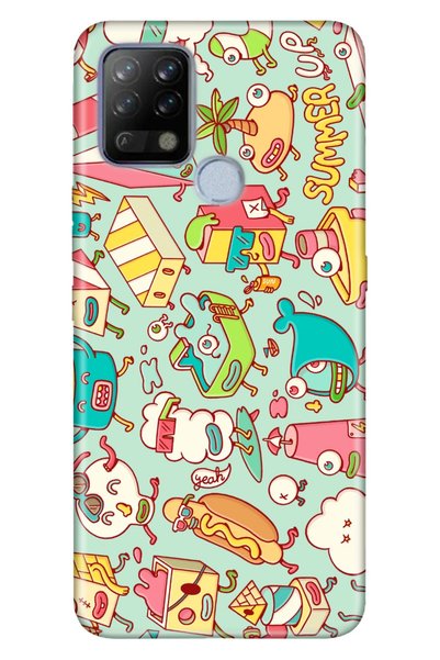 TECNO Pova Compatible Case Silicone Moderna Patterned Food Story