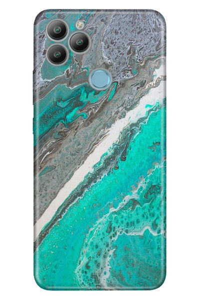 General Mobile Gm 22 / Gm 22S Case 0.4mm Laser Cut Silicone Cover Matte Amethyst