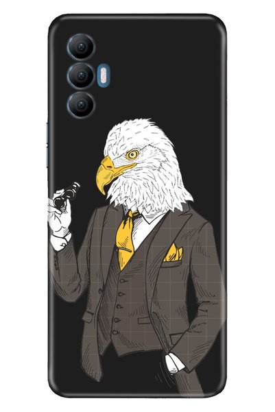 TECNO Spark 8 Pro Case Silicone Tioserisi Patterned Illustrated - Eagle Bey