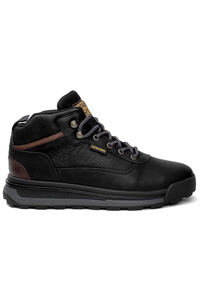 Voyager 6973 Mr Ανδρικές Μαύρες Δερμάτινες Μπότες Nubuck