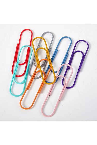 Benim Marifetlerim 100 Pieces 33 mm Mixed Color Paperclips