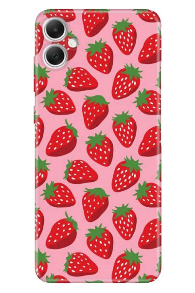 Cekuonline Case for Samsung Galaxy A06 A06 Phone Case Printed Sweet Strawberry