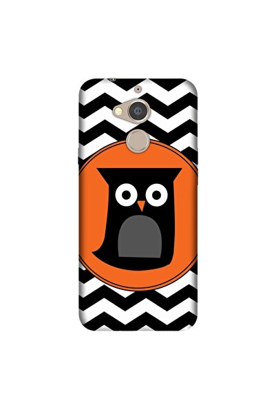 General Mobile Gm 8 Uyumlu Kılıf 0.4mm Lazer Kesim Silikon Kapak Zigzag Baykuş