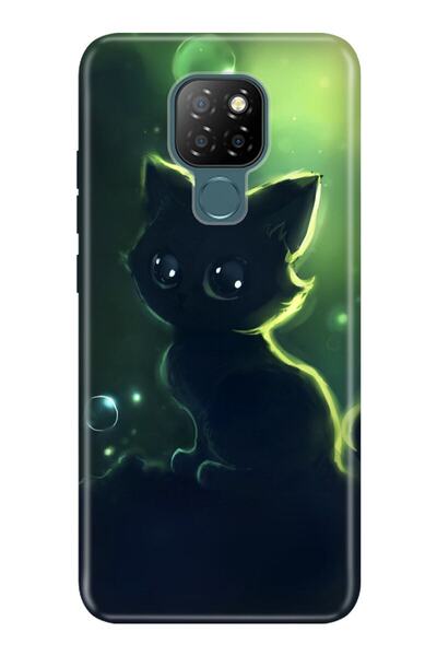General Mobile Gm 20 Compatible Case 0.4mm Laser Cut Silicone Cover Little Cat
