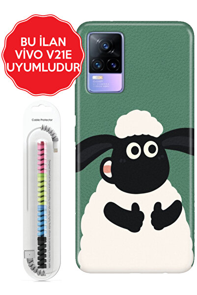 vivo Y15s V21 V21e V29 V30 Lite 5g Kılıf Kablo Korumalı Kuzucuk