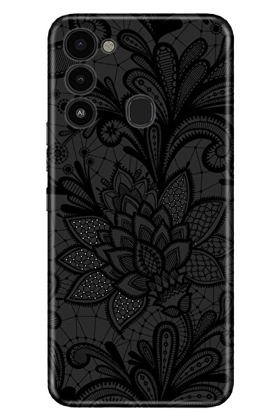 TECNO Spark 8c Kılıf Silikon Moderna Desenli Mandala Gül