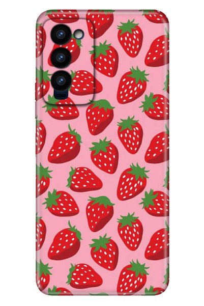 TECNO Camon 18 Case Colored Illustrated Silicone Sweet Strawberry