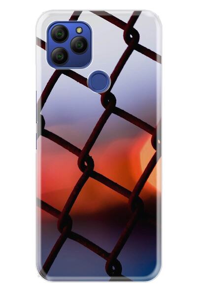 General Mobile Gm 21 Case 0.4mm Laser Cut Silicone Cover Sunset
