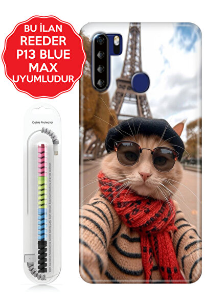 Reeder S23 Pro P13 Blue Max Pro Lite 2020 2021 2022 Kılıf Silikon Kapak Selfie Cat