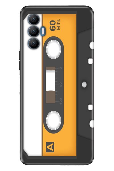 TECNO Spark 8 Pro Case Silicone Tioserisi Patterned Illustrated - Music Cassette