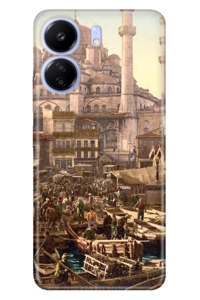 POCO Xiaomi C65 - Redmi 13C Case Pictorial Printed Silicone Istanbul