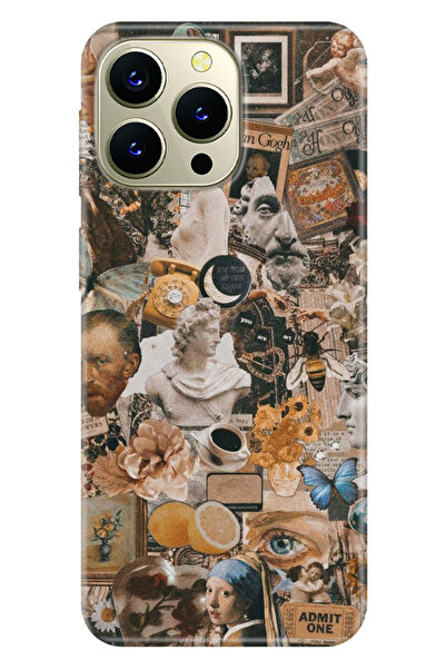 HİKİNG A43 - A48 Kılıf Hıkıng A43-a48 Telefon Kılıfı Baskılı Vangogh