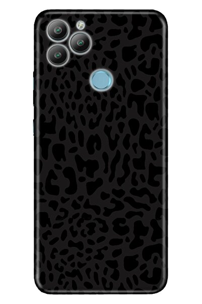 General Mobile Gm 22 / Gm 22s Kılıf 0.4mm Lazer Kesim Silikon Kapak Leopar De...