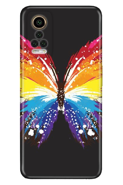 General Mobile Gm 22 Pro Case 0.4mm Laser Cut Silicone Cover Butterfly