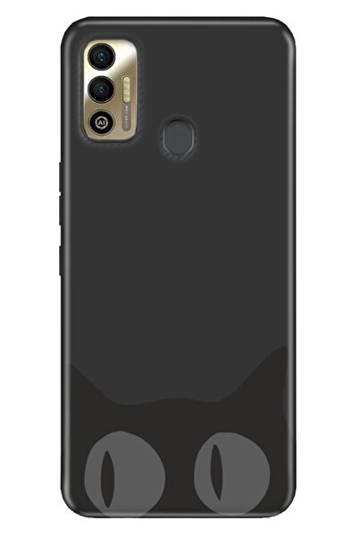 TECNO Spark 7t Uyumlu Kılıf Tioserisi Resimli Silikon Şaşkın Kedi