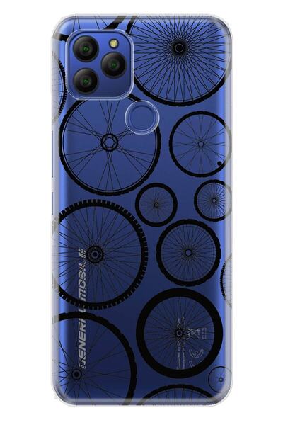 General Mobile Gm 21 Case 0.4mm Laser Cut Silicone Cover Pedal Bicycle