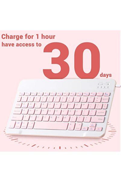 UnDePlus Tüm Cihazlara Uyumlu Kablosuz Bluetooth Klavye ve Mause Seti Tablet Telefon iPad Galaxy Honor Redmi