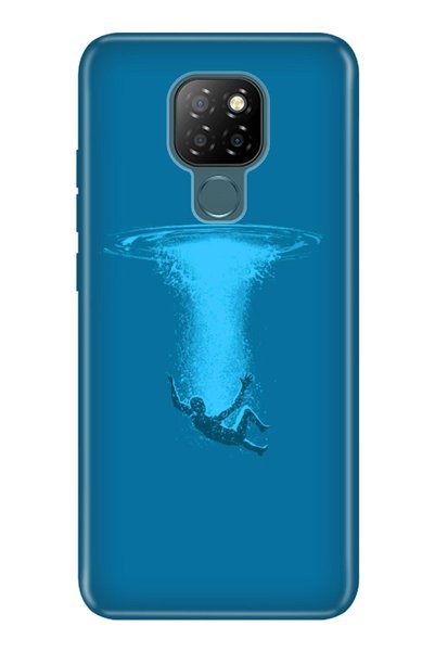 General Mobile Gm 20 Case 0.4mm Laser Cut Silicone Cover Deep Sea