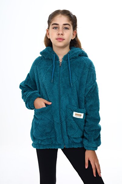 Toontoy سترة الفتاة القطيفة