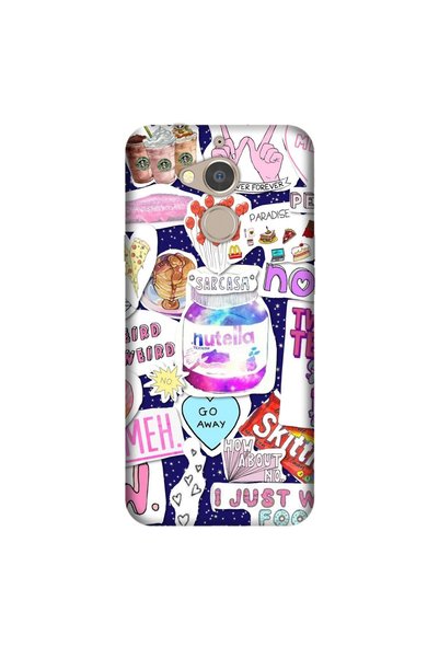 General Mobile Gm 8 Case 0.4mm Laser Cut Silicone Cover Psycho Smile