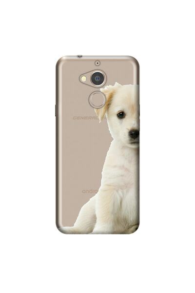 General Mobile Gm 8 Kılıf Uyumlu 0.4mm Lazer Kesim Silikon Kapak Mini Golden