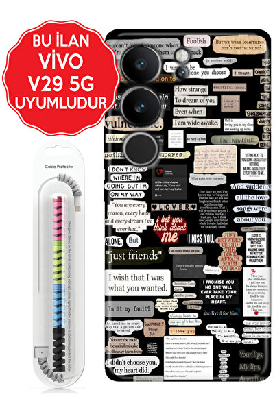vivo Y15S V21 V21E V29 V30 Lite 5G Kılıf Temalı Telefon Kılıfı Küpür